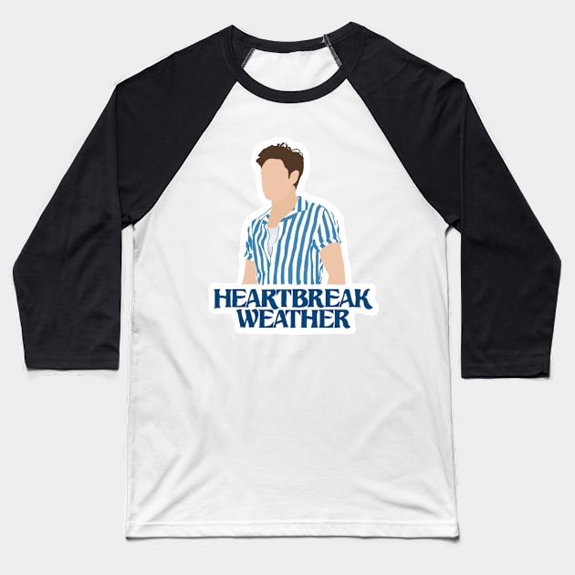 heart break weather Baseball T-Shirt by Marianaechev